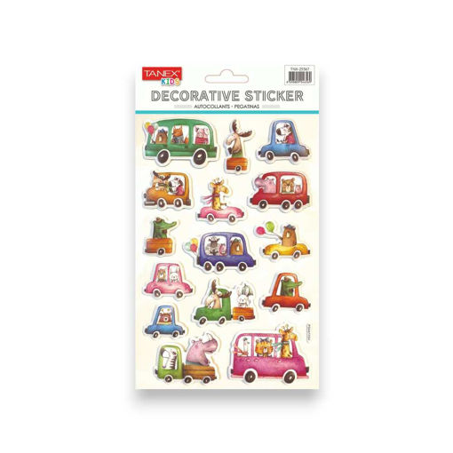 Picture of TANEX KIDS DECORATIVE DRIVING ANIMALS STICKERS